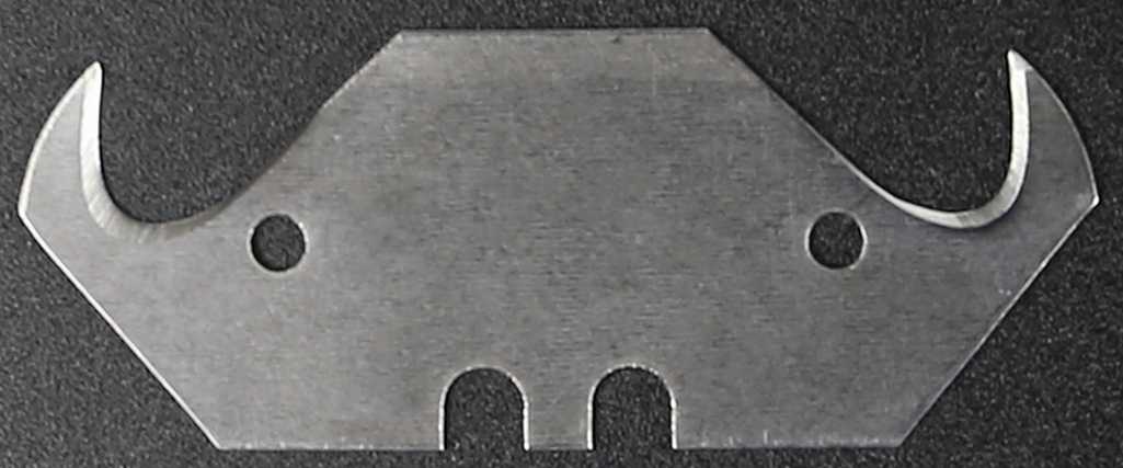 hook blade with 2 notches