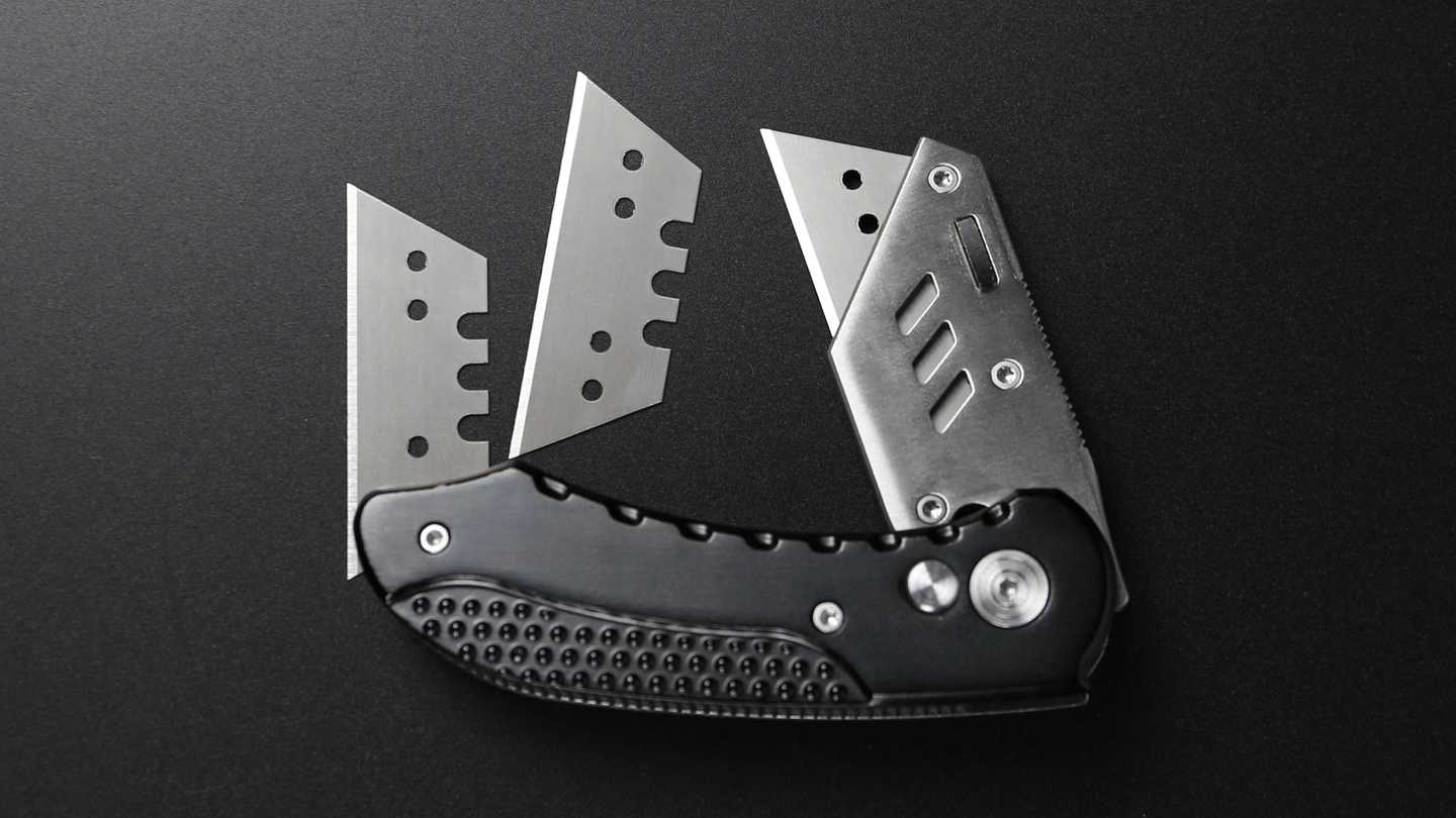 For general purpose & specialized cutting: utility blades for box cutter, construction, crafts, hobby - cardboard, carpet cutter blades, leather, dry wall and more.